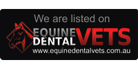 We're listed on  www.EquineDentalVets.com.au